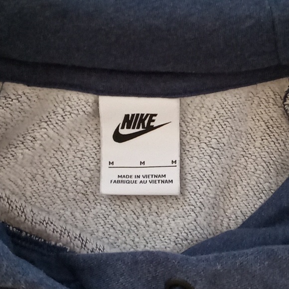 Nike Navy Cropped Hoodie - Picture 3 of 6